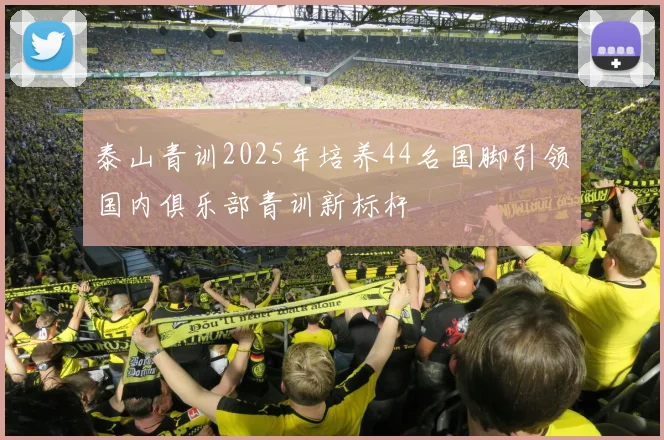 泰山青训2025年培养44名国脚引领国内俱乐部青训新标杆